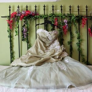 Womens Sage green custom dress